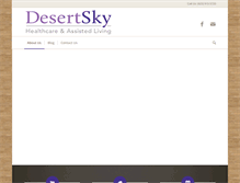 Tablet Screenshot of desertskyliving.com